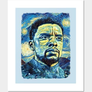 Chadwick boseman Van Gogh Style Posters and Art